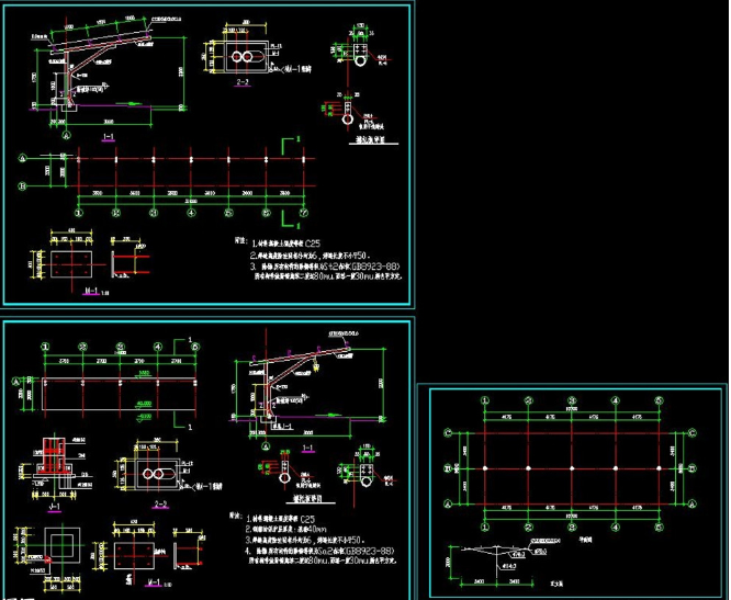 亳州钢构汽车棚设计