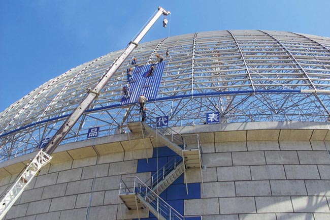 亳州发电厂球形网架